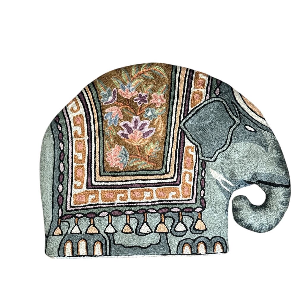 Hand Embroidered Multicolored Elephant Tea Cozy